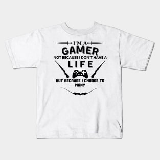 I am a gamer - gaming Kids T-Shirt